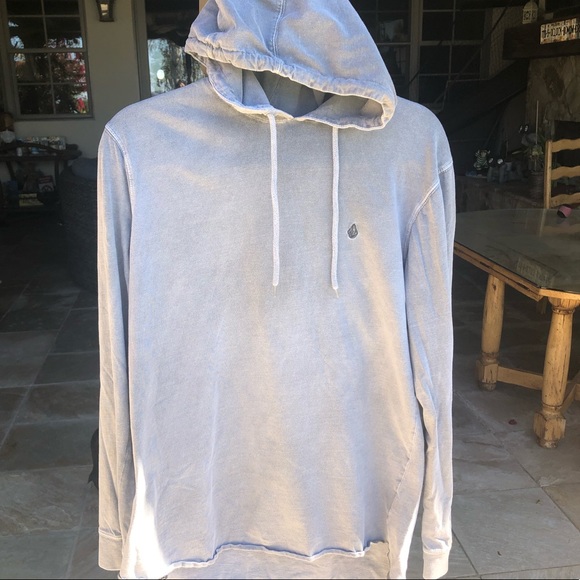 VOLCOM HOODIE SWEATSHIRT GRAY SIZE M - Picture 2 of 13